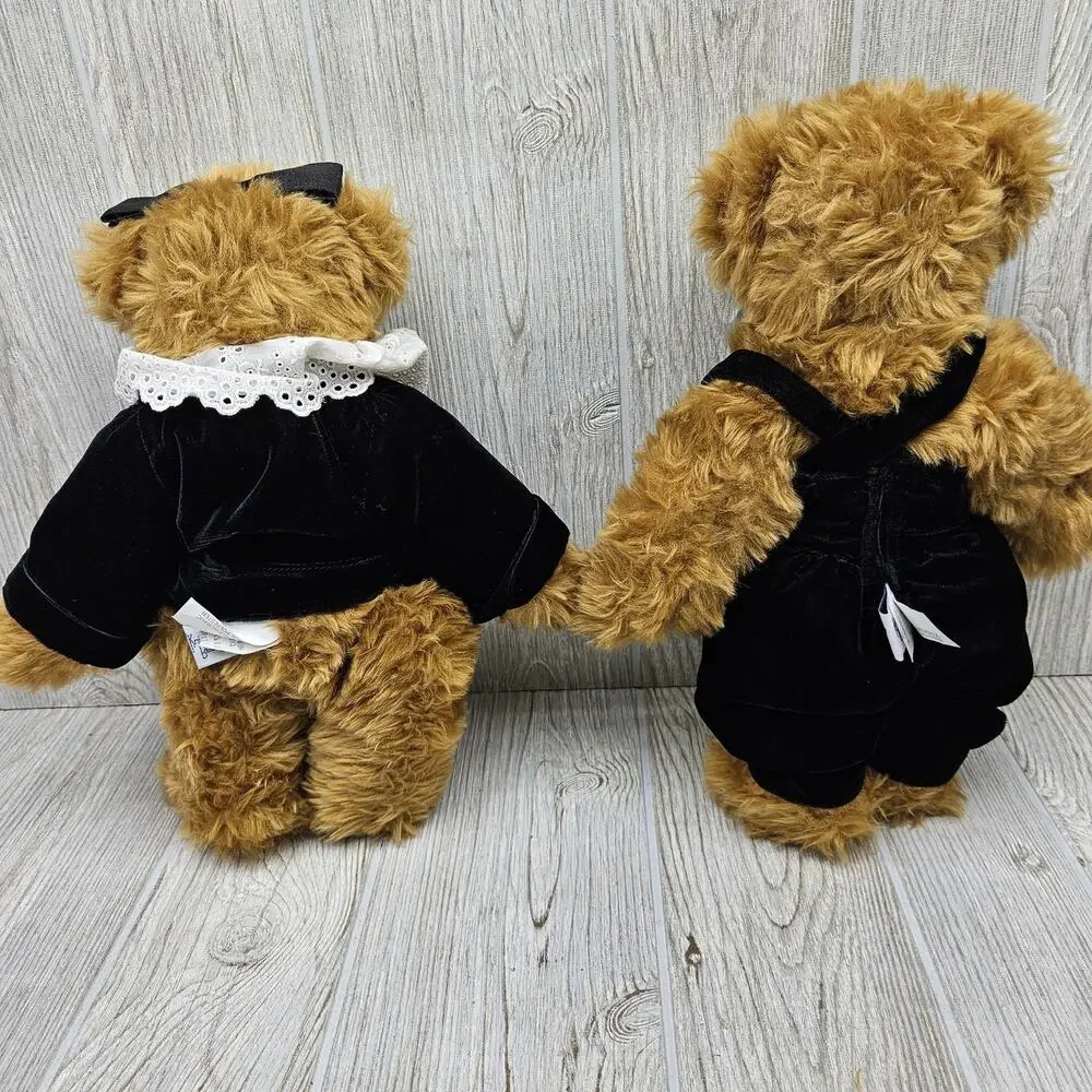 Vintage Knickerbocker Bear Co Teddy Bear Pair New Generation Collection 1995 Tag